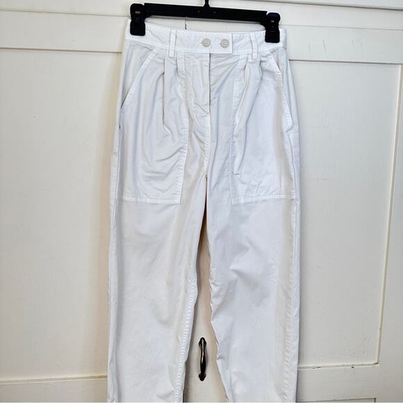 Nili Lotan Pleated Trouser Cream Pant 00 - Picture 3 of 8